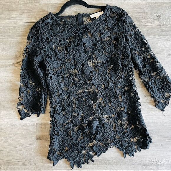 Black Crochet Blouse  - Picture 1 of 7